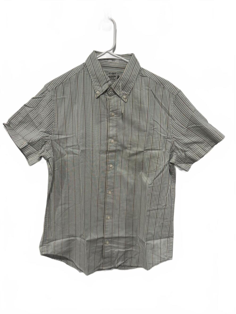 J.Crew Short-sleeve Broken-in organic cotton oxford shirt NWT striped